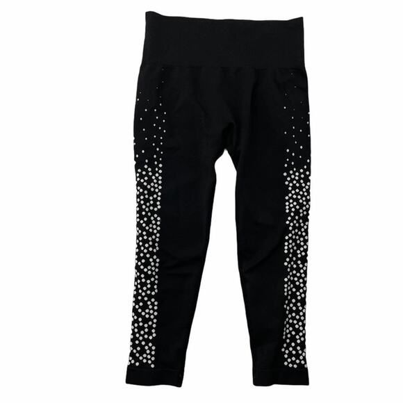 Fabletics Seamless printed capri leggings in jacquard dots women’s XS - Picture 3 of 12